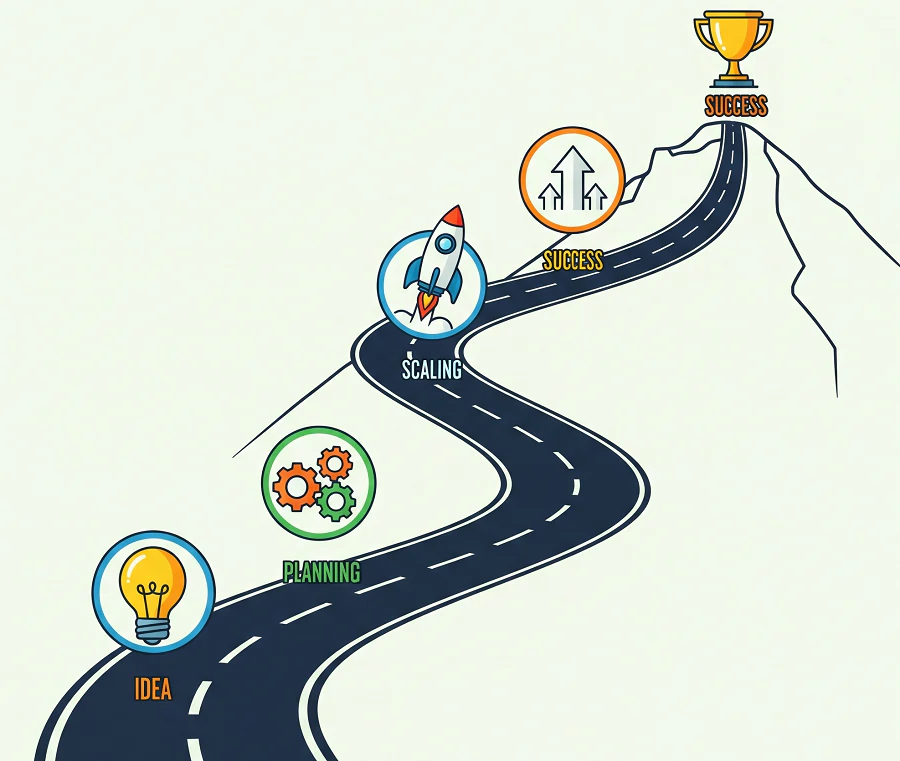 نقشه راه رشد کسب و کار: ۱۲ استراتژی کاربردی + اشتباهات رایج