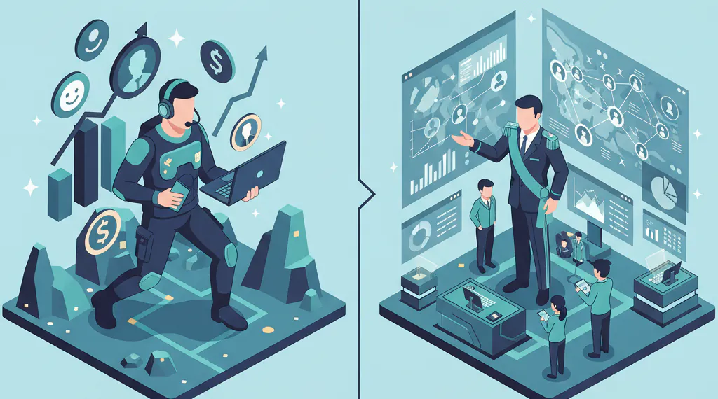 تفاوت کارشناس فروش و مدیر فروش چیست؟ | از سرباز تا ژنرال