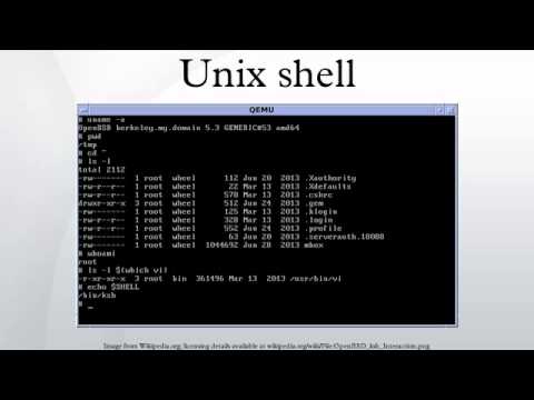 زبان برنامه نویسی UNIX Shell